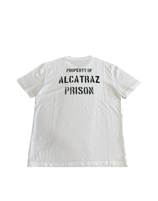 T-SHIRT UOMO CON GRAFICA " ALCATRAZ PRISON " blkmpe26-8000g 16 BL'KER 