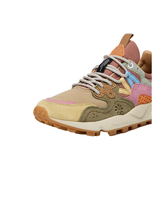 SNEAKERS " YAMANO 3 WOMAN " BEIGE - ROSA 001-2017817-01 1E93 FLOWER MOUNTAIN 