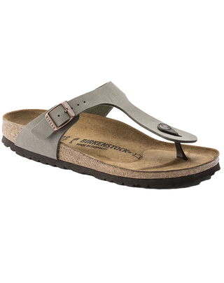 INFRADITO UOMO "GIZEH " BIRKO-FLOR  PIANTA NORMALE - STONE 043391-N STONE BIRKENSTOCK 