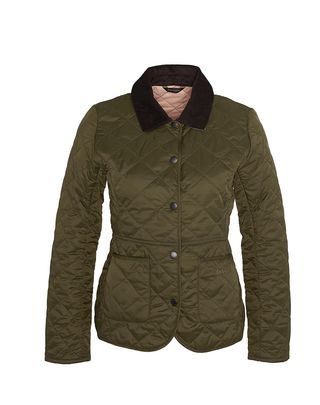 GIACCA DONNA TRAPUNTATA DEVERON - OLIVE LQU1012 OL51 BARBOUR 