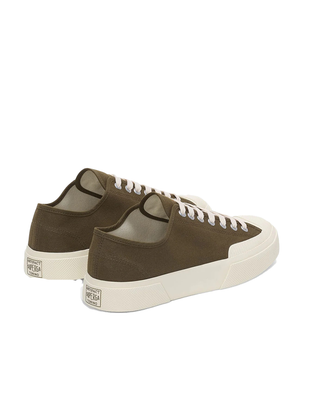 SNEAKERS "2432 WORKS LOW CUT" IN COTONE - VERDE OLIVA S51347W A39 SUPERga 
