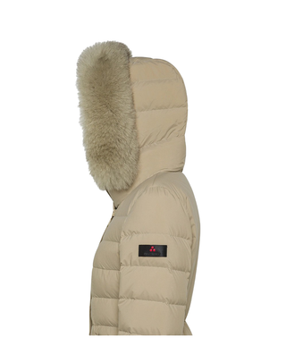 PIUMINO DONNA "SERIOLA ML 06 FUR" LUNGO - BEIGE PED5458 852 PEUTEREY 