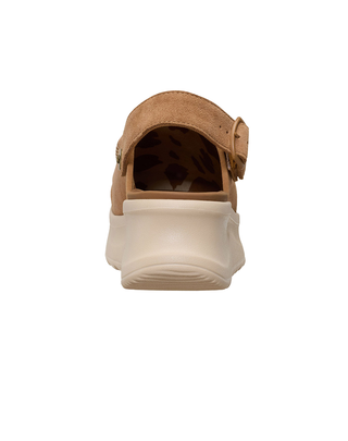 SANDALO DONNA CON PLATFORM " DELRAY CLOG SUEDE " - TAN 44259 265 HEY DUDE 