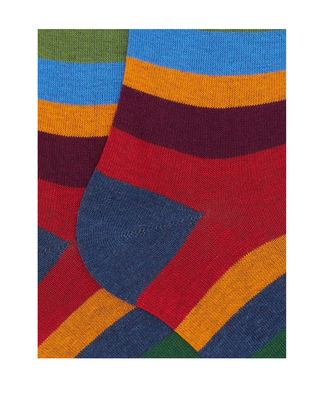 CALZE LUNGHE UOMO A RIGHE MULTICOLOR AP514263 10645 GALLO 