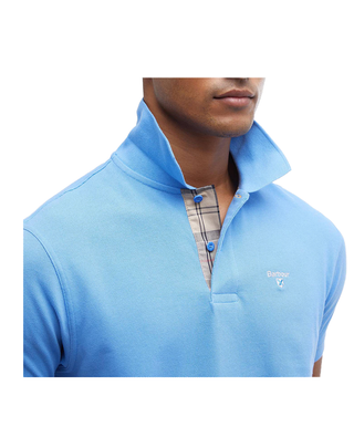 POLO UOMO IN PIQUE'  DI COTONE - DELFT BLUE MML0012 BL95 BARBOUR 