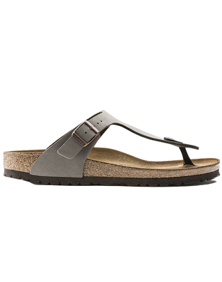 INFRADITO UOMO "GIZEH " BIRKO-FLOR  PIANTA NORMALE - STONE 043391-N STONE BIRKENSTOCK 