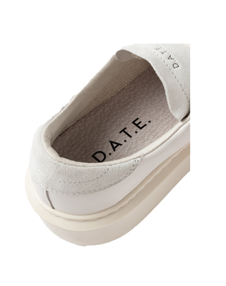 SNEAKERS DONNA HILL LOW PLATFORM CALF WHITE-COOPER HILL LOW PLATFORM CC\CC D.A.T.E. 
