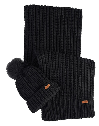 SET REGALO CAPPELLO E SCIARPA DONNA SALTBURN - NERO LGS0023 BK11 BARBOUR 