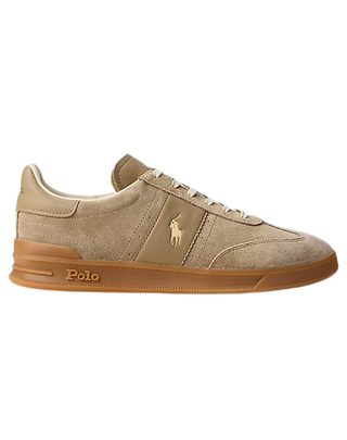 SNEAKERS UOMO " HERITAGE AERA " IN CAMOSCIO - BEIGE 809978010 002 RALPH LAUREN 