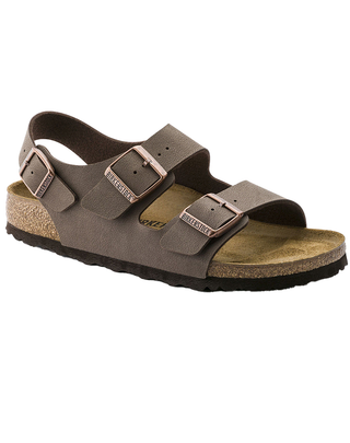 SANDALO UOMO " MILANO " IN BIRKO-FLOR NUBUCK - MOCCA 0634503 MOCCA BIRKENSTOCK 