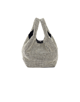 MINI BORSA  CON STRASS ARGENTO B835ZU MA026 MANILA GRACE 