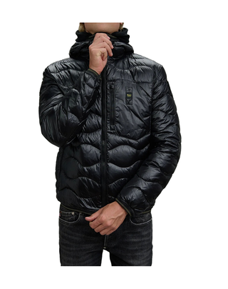 PIUMINO UOMO AD ONDE "WAVE" - NERO 25WBLUC03074 999 BLAUER 
