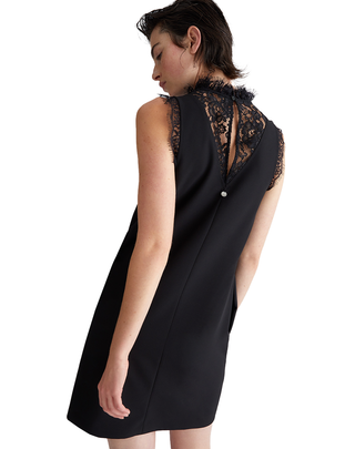 VESTITO DA CERIMONIA CON PIZZO NERO