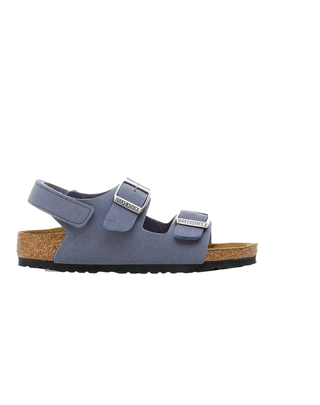 SANDALO KIDS " MILANO " IN BIRKOFLOR - NAVY 1030427-SG NAVY BIRKENSTOCK 