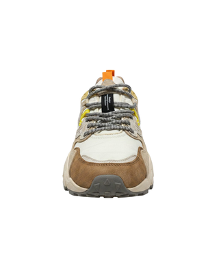 SNEAKERS UNISEX YAMANO 3 CON INSERTI ZEBRATI - BROWN CREAM ORANGE 001-2017818-63 4D71 FLOWER MOUNTAIN 