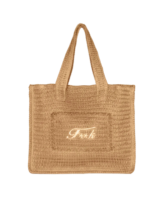 BORSA MARE IN RAFIA - BEIGE SW0001 BG F**K 