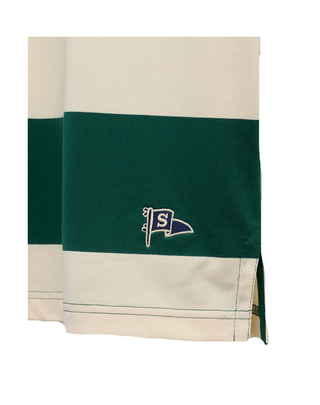 POLO UOMO MANICA CORTA CAMPBELL - WHITE NATURAL-GREEN 731383W A07 SEBAGO 