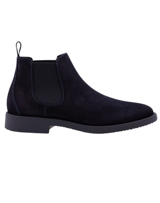STIVALETTO UOMO CHELSEA SCAMOSCIATO - BLU