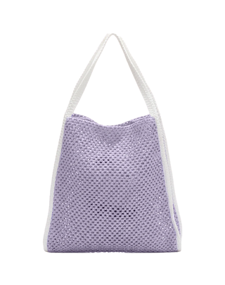 BORSA TRAFORATA IN RAFIA - LILLA SW0004 LC F**K 