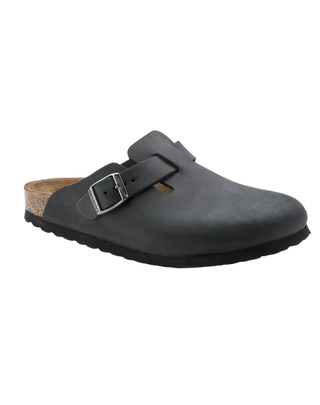 SANDALO " BOSTON " IN PELLE OLIATA - BLACK 0059463 BLACK BIRKENSTOCK 
