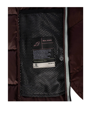 PIUMINO DONNA "LADY" IMBOTTITO - MARRONE W02708 H01419 REFRIGIWEAR 
