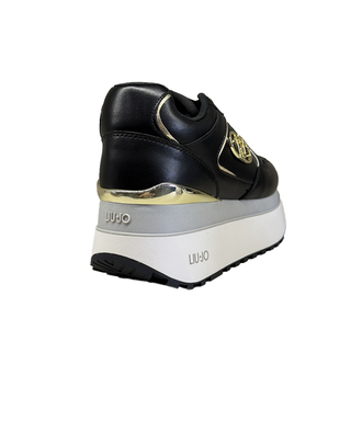 SNEAKERS CON PLATFORM IN PELLE - NERO BF5011 22222 LIU JO SHOES 
