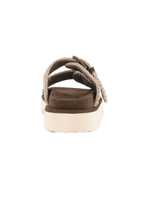 BIO SANDAL CON DOPPIA FIBBIA - DEEP BROWN 461005A DPBRO MOU 