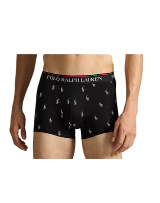 CONFEZIONE DA 3 PAIA BOXER UOMO FANTASIE ASSORTITE FONDO NERO. 714830299 009 RALPH LAUREN 
