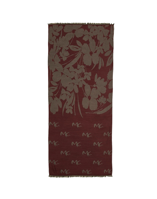 SCIARPA CON MOTIVO JACQUARD FLOREALE - BORGOGNA F601PJ MA641 MANILA GRACE 
