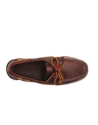 MOCASSINO BARCA DA UOMO " DOCKSIDES PORTLAND " IN PELLE MARRONE 70000G0 A2O SEBAGO 