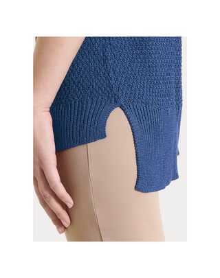 POLO IN MAGLIA LUREX RICE STITCH - OCEANA DS02MG C70 RAGNO 