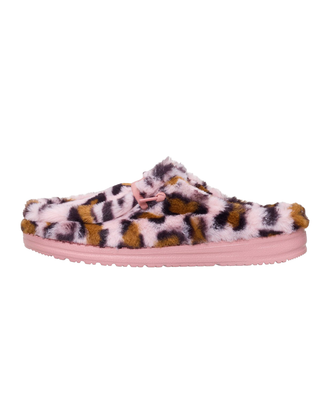 PANTOFOLE IN ECO PELLICCIA " WENDY LEO " - LEOP. ROSA 44714 79U HEY DUDE 
