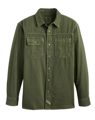 CAMICIA UOMO OVER SIZE " AUBURN " - VERDE