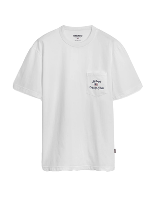 T-SHIRT UOMO CON TASCHINO "NEW HOWLAND" - BIANCO 731387W 001 SEBAGO 