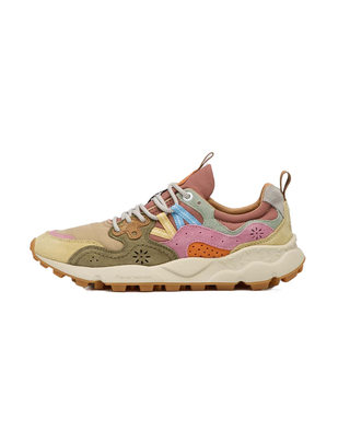 SNEAKERS " YAMANO 3 WOMAN " BEIGE - ROSA 001-2017817-01 1E93 FLOWER MOUNTAIN 