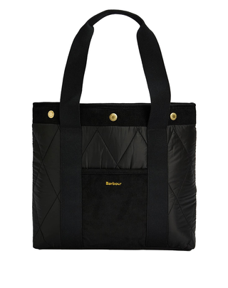 BORSA TRAPUNTATA " HEALY " - BLACK LBA0433 BK11 BARBOUR 