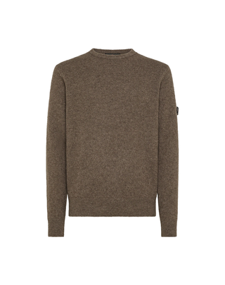 MAGLIA UOMO IN MISTO LANA YAK " GEDIZ " - MARRONE MELANGE PEU5621 766 PEUTEREY 