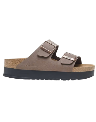 SANDALO "ARIZONA PLATFORM" IN BIRKO-FLOR / MOCCA 1027417-S MOCCA VEG BIRKENSTOCK 