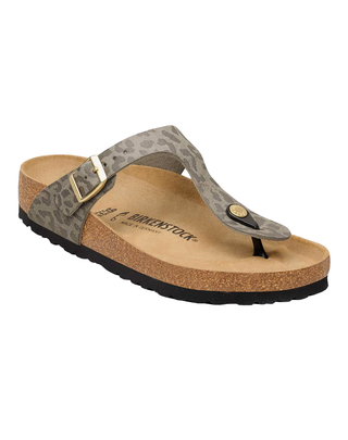 INFRADITO GIZEH IN SIMIL PELLE STAMPA MACULA 1032026-N LEO GRAY TAUPE BIRKENSTOCK 