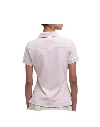 POLO DONNA " PORTSDOWN " CON MOTIVO CHECK - ROSA CIPRIA LML0634 PI38 BARBOUR 