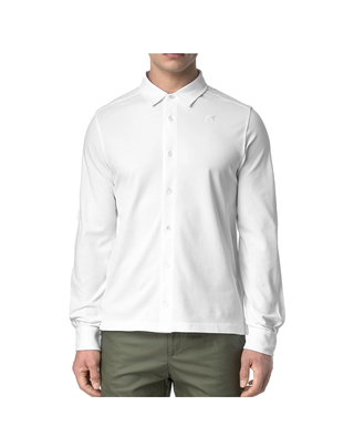 CAMICIA MANICA LUNGA "TIMOTHEE PIQUE SLIM "- WHITE K21425W 001 K-WAY 
