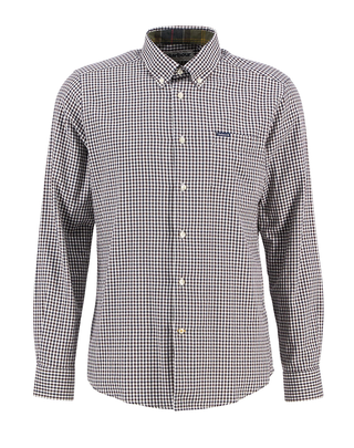 CAMICIA UOMO TAILORED FIT " PADSHAW " - DARK OAK MSH5027 BR17 BARBOUR 