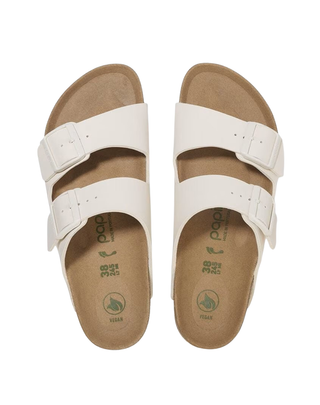 SANDALO " ARIZONA FLEX PLATFORM " IN BIRKO-FLOR / WHITE 1029127 EGGSHELL BIRKENSTOCK 