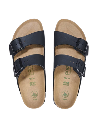 SANDALO "ARIZONA PAP FLEX PLATFORM" IN BIRKO-FLOR / NERO 1027395 BLACK BIRKENSTOCK 