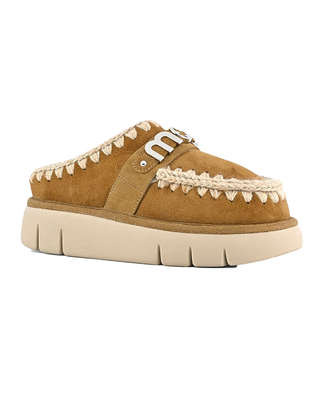 SABOT " BOUNCE CLOG " METAL LOGO - COGNAC SUEDE MU.FW531001A COG MOU 