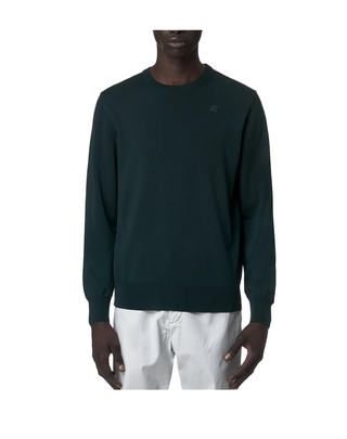 MAGLIONE UOMO SEBASTIEN MERINO - VERDE PONDEROSA K2142EW 614 K-WAY 