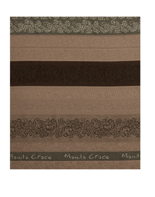 SCIARPA A RIGHE MOTIVO JACQUARD F608PJ MG826 MANILA GRACE 