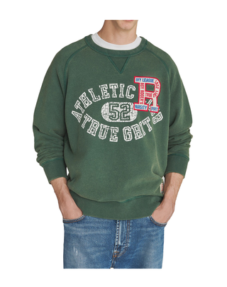 FELPA UOMO GIROCOLLO ATHLETIC CLUB - VERDE CREW NECK ATLETIC CLUB GREEN ROY ROGERS 