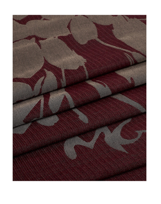 SCIARPA CON MOTIVO JACQUARD FLOREALE - BORGOGNA F601PJ MA641 MANILA GRACE 