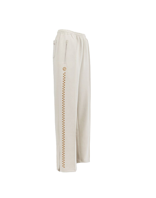 PANTALONE DONNA IN MISTO COTONE " WILLO " - BEIGE WILLO JOGGING BEIGE NO NAME 